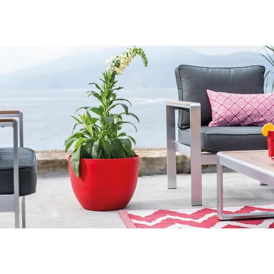 Imagen 2 del producto Macetero Siena de Plástico 40x40 cm Rojo