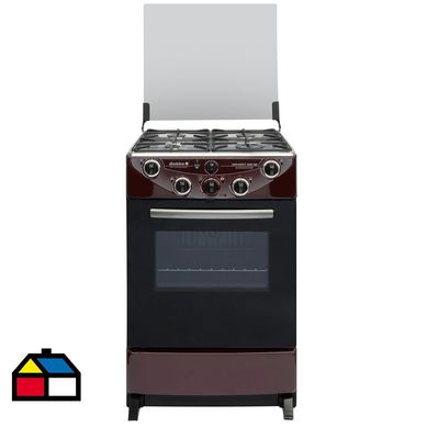 Cocina a Gas 4 Platos Rojo/negro CH-9600