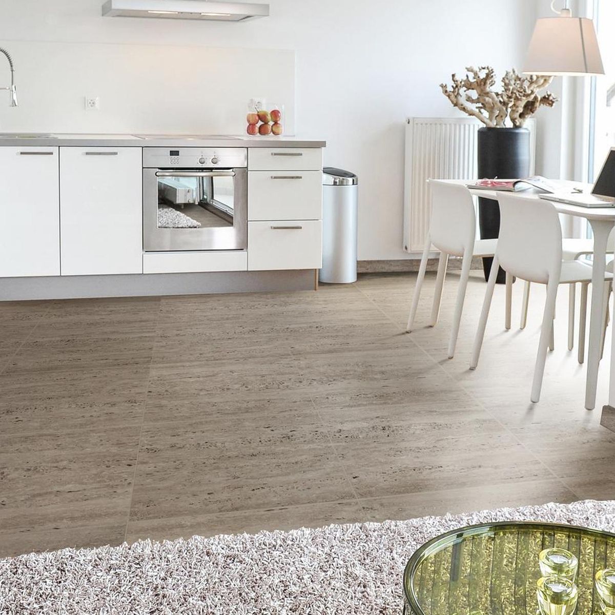 KLIPEN - Porcelanato 60x60 cm Travertino pulido Beige 1.44 m2