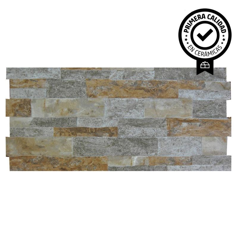 KLIPEN - Cerámica 25x50 cm Cuenca Stone Café 1.5 m2