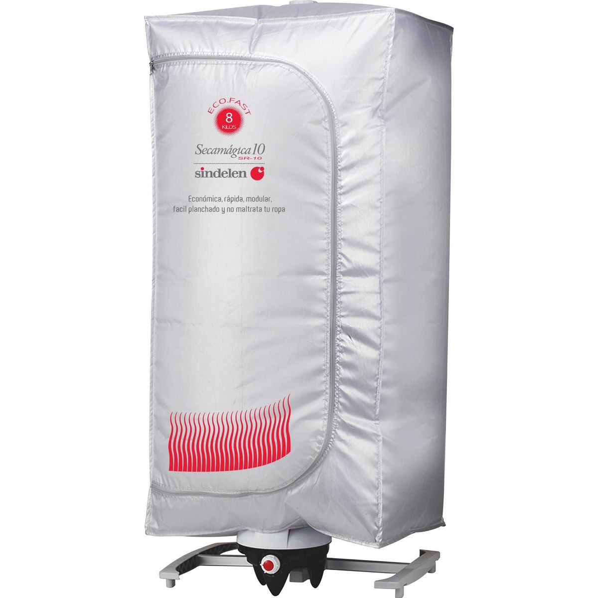 SINDELEN - Secadora de Ropa 8 kg Carga Frontal con Evacuación Gris SR-10