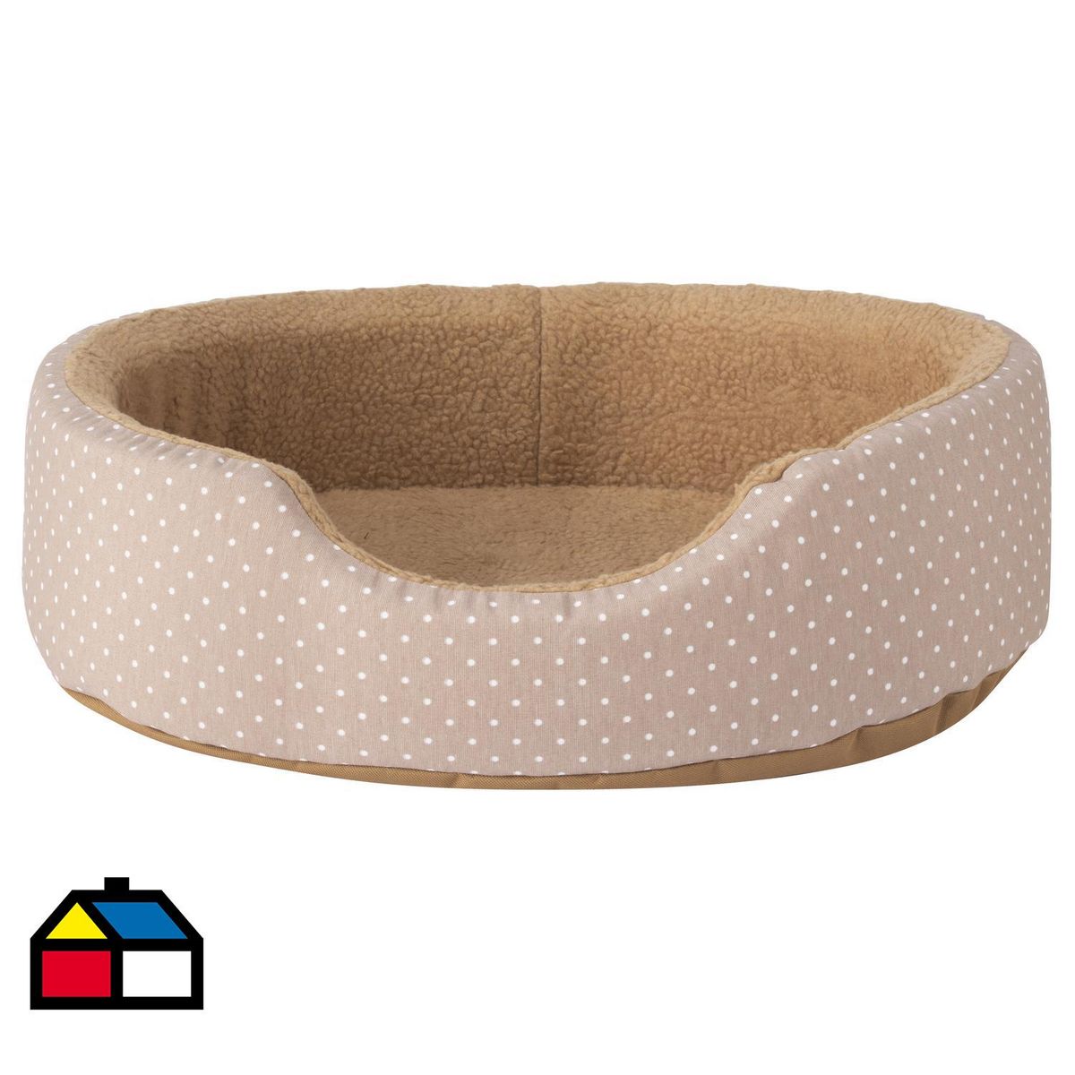 PETIZOOS - Cama Mascota para Perro 20x47x60 cm Blanco/Café