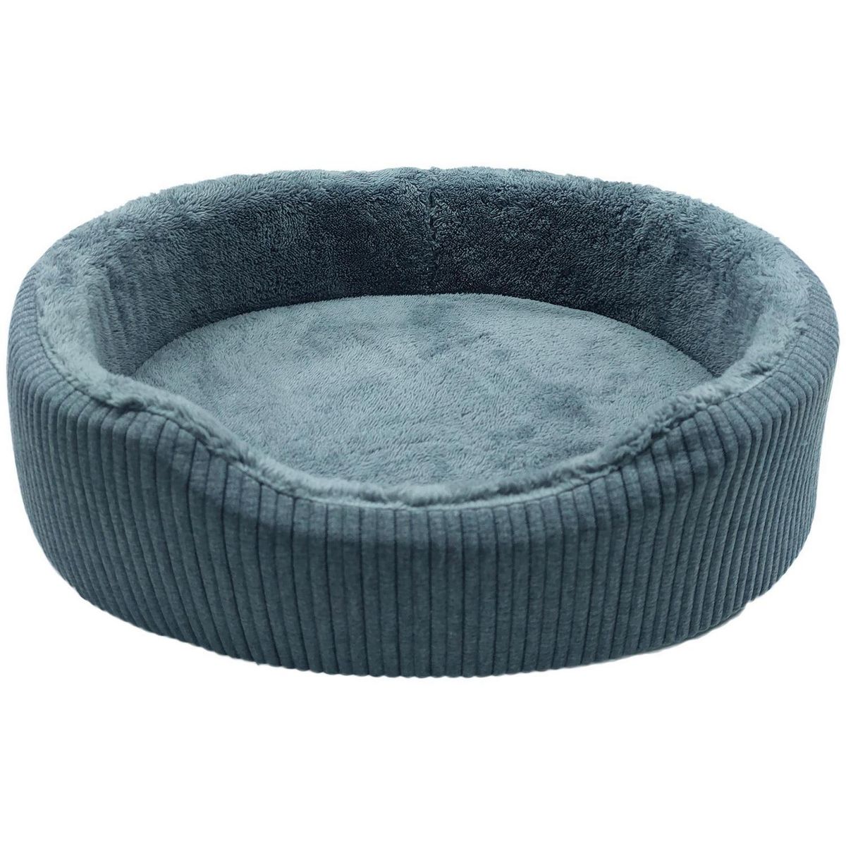 PETIZOOS - Cama Mascota Talla S con Cojín para Perro 20x47x60 cm Blanco/Negro