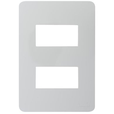Placa modular  2 mdulos - Blanco Orion