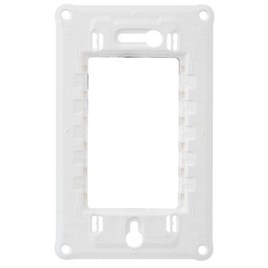 Placa modular  3 mdulos con soporte - Blanco Orion