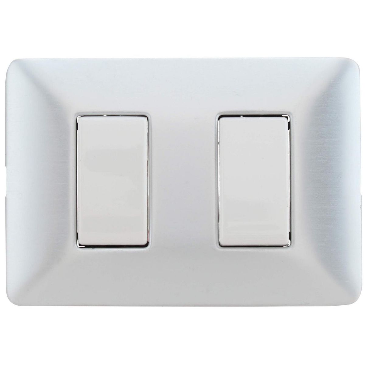 BTICINO - Interruptor Doble Armado (9/15) 10A Aluminio