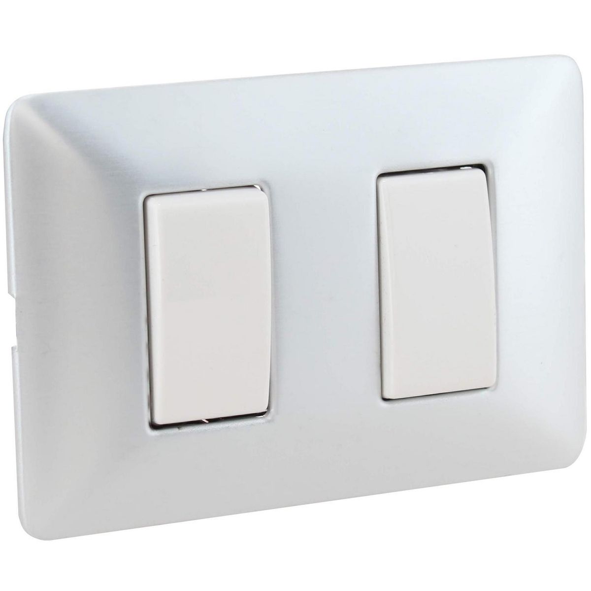 BTICINO - Interruptor Doble Armado (9/15) 10A Aluminio