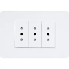 SCHNEIDER ELECTRIC - Tomacorriente triple 10 A Blanco Orion