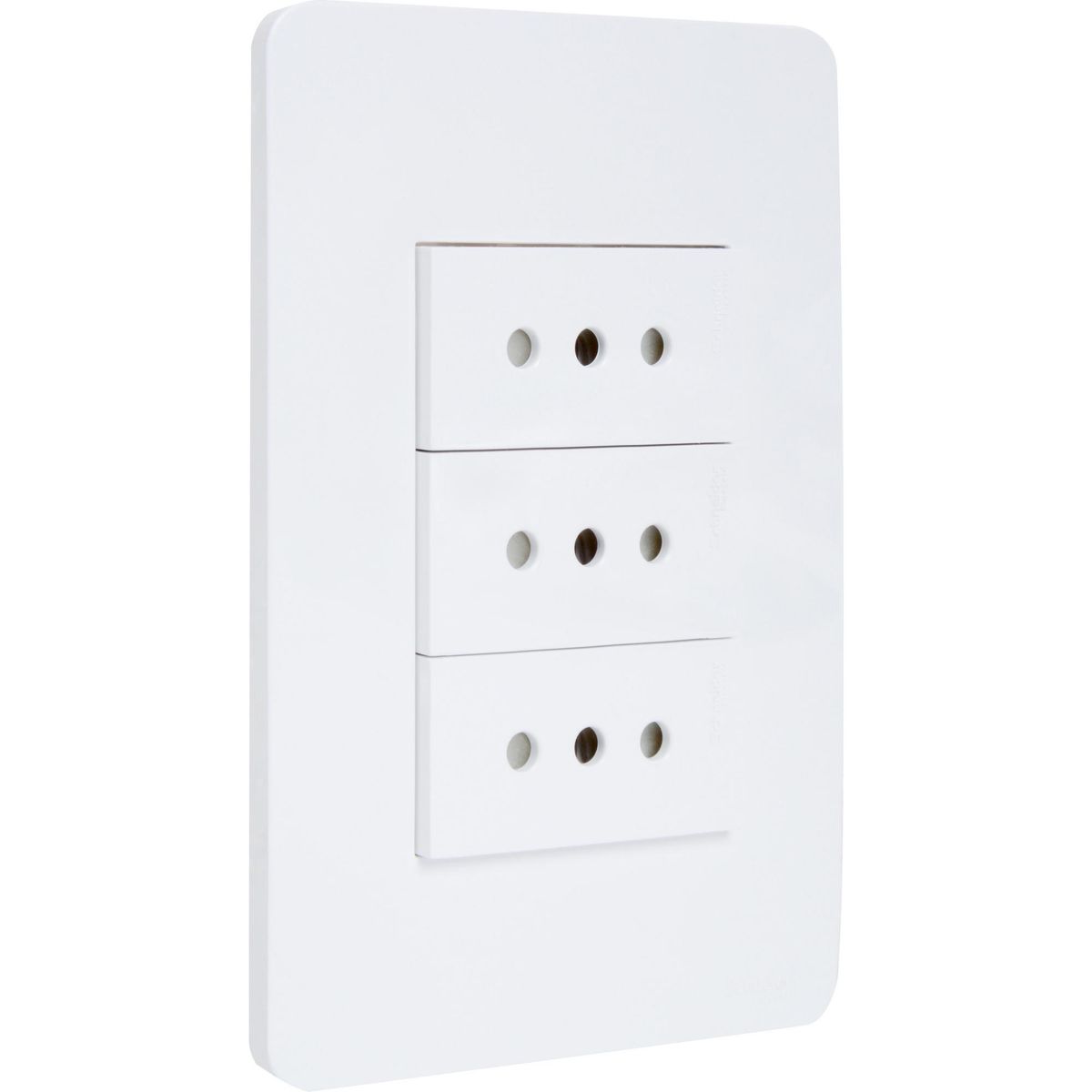 SCHNEIDER ELECTRIC - Tomacorriente Triple 10 A Blanco