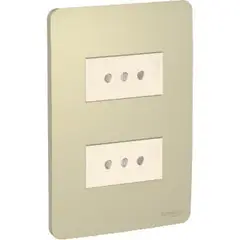 SCHNEIDER ELECTRIC - Tomacorriente doble 10 A horizon gold Orion