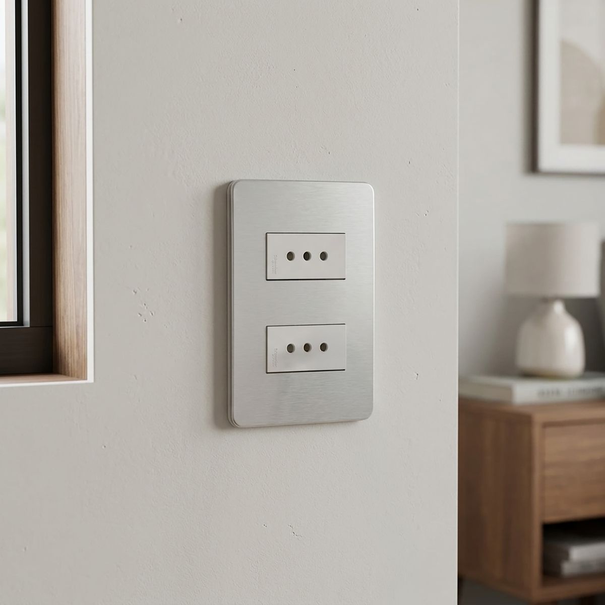 Enchufe 10 A Gris claro, marca SCHNEIDER ELECTRIC - Foto 2