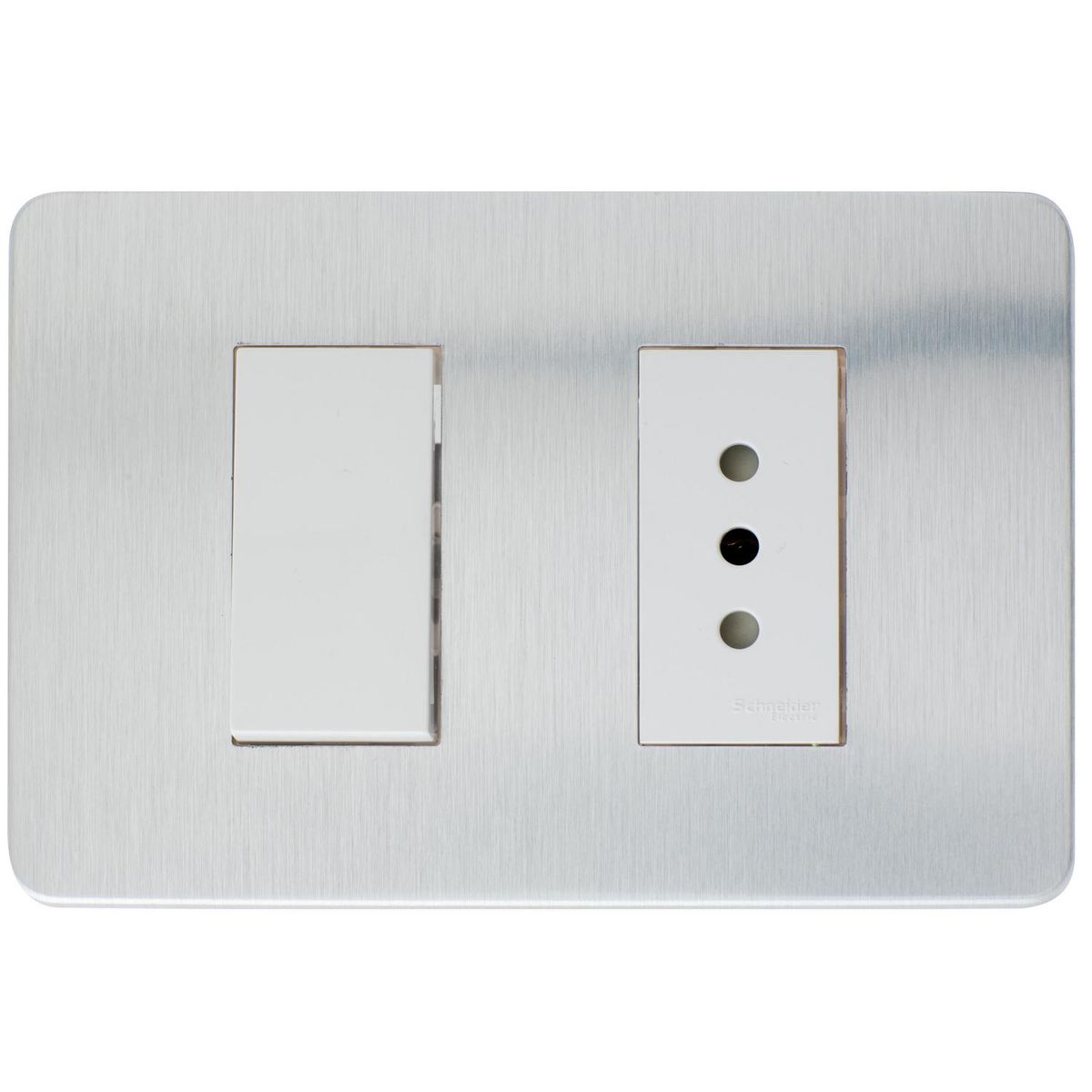 SCHNEIDER ELECTRIC - Interruptor 9/13 y tomacorriente 10 A Gris Orion