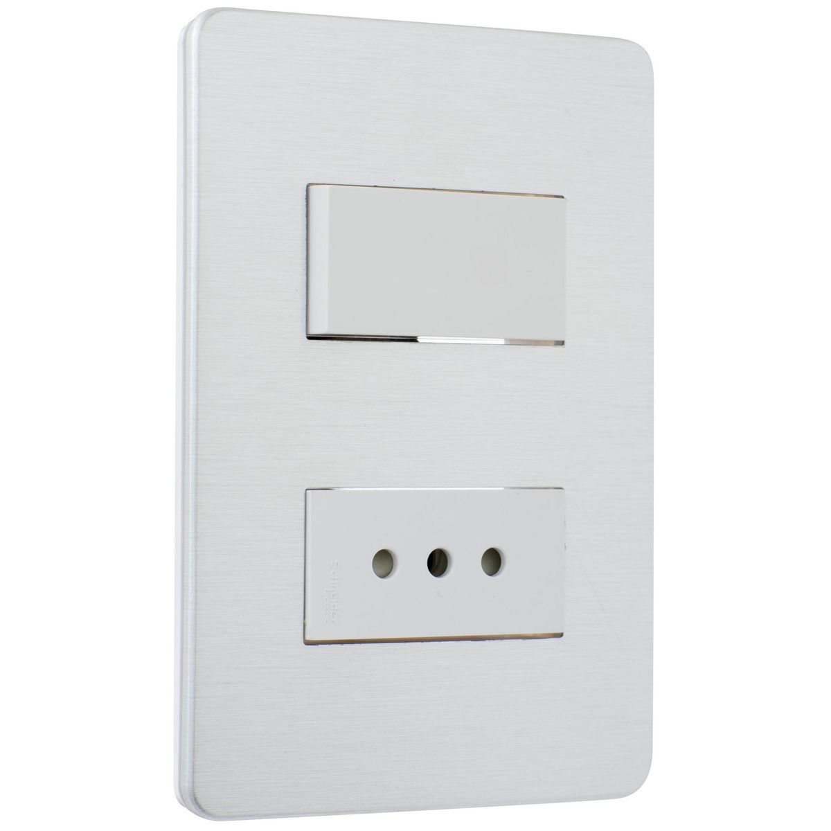 SCHNEIDER ELECTRIC - Interruptor 9/13 y tomacorriente 10 A Gris Orion