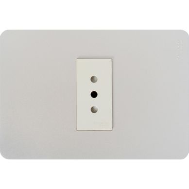 Tomacorriente simple 10 A Gris Orion