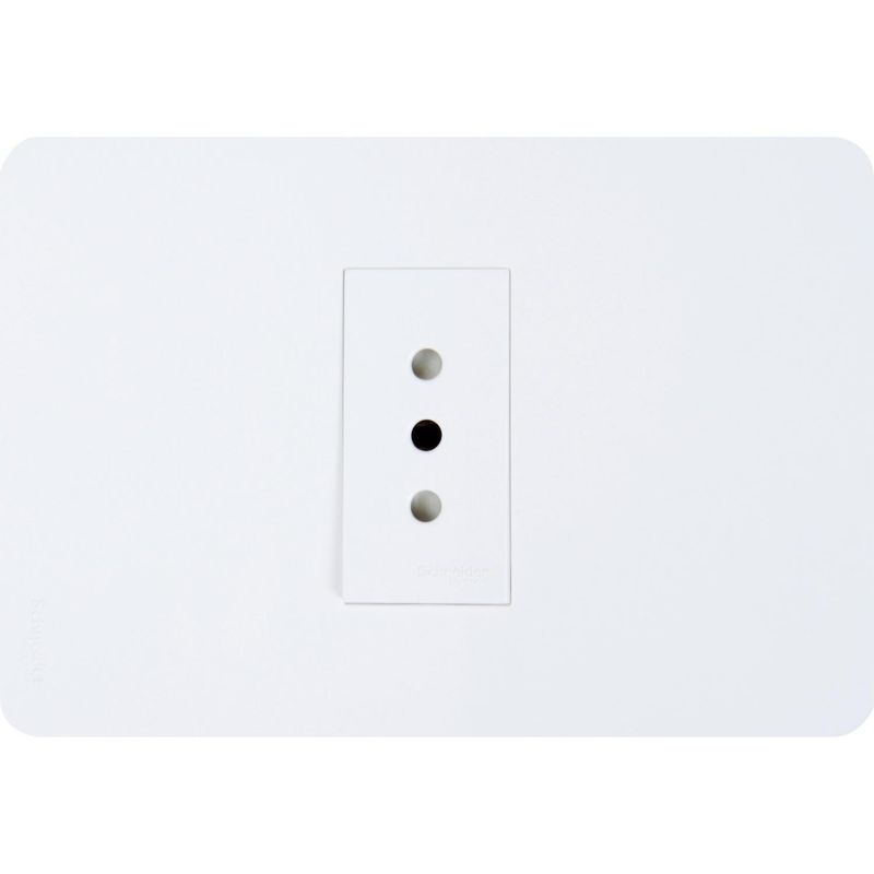 SCHNEIDER ELECTRIC - Tomacorriente simple 10 A Blanco Orion