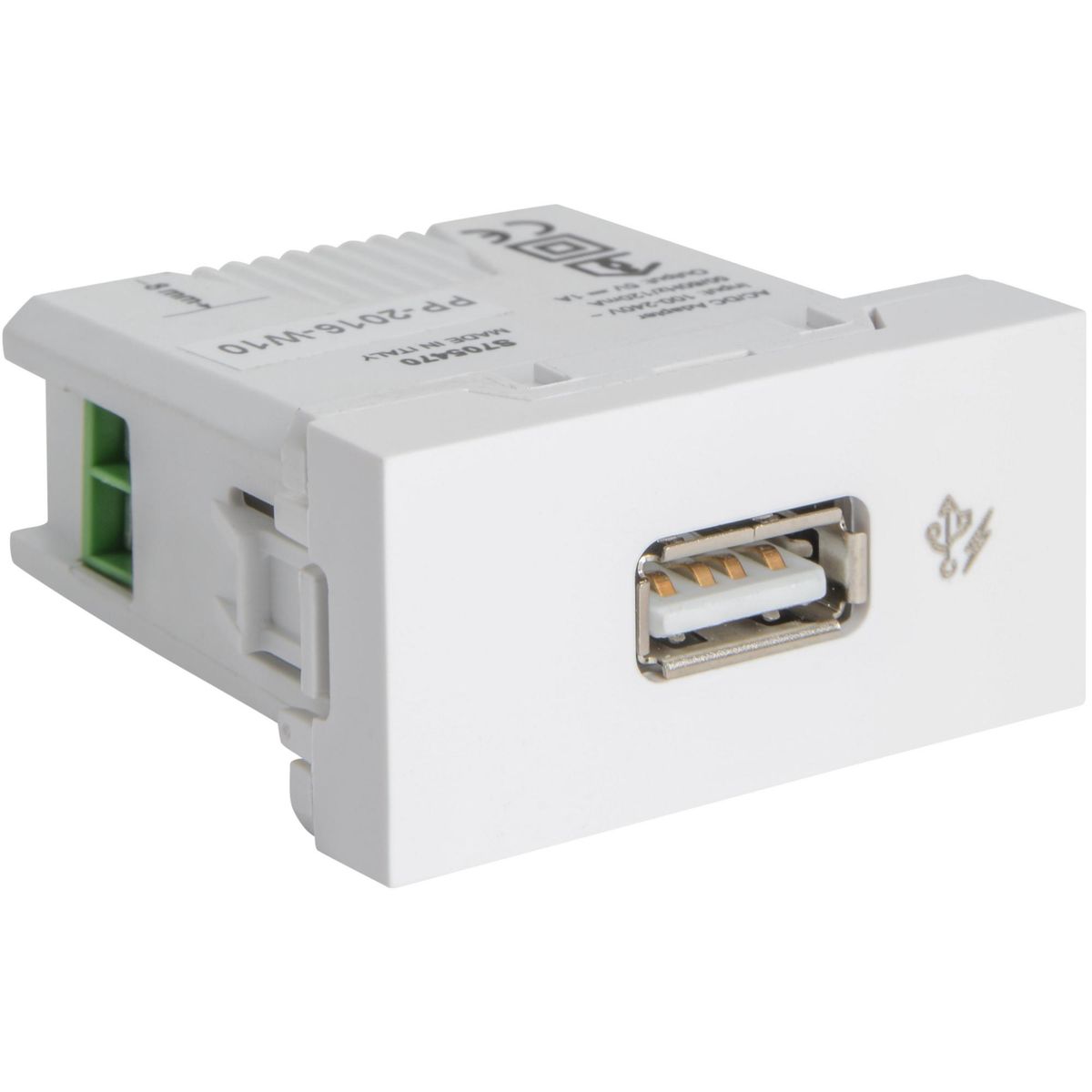 SCHNEIDER ELECTRIC - Módulo Cargador Usb Blanco Orion