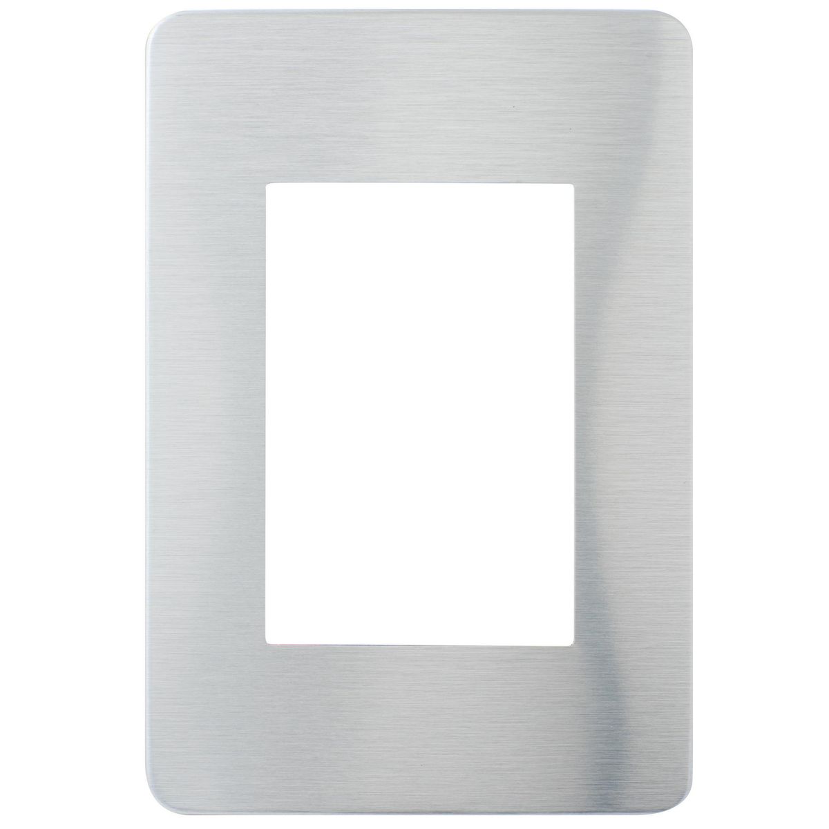 SCHNEIDER ELECTRIC - Placa 3 puestos Orion aluminio cósmico Orion