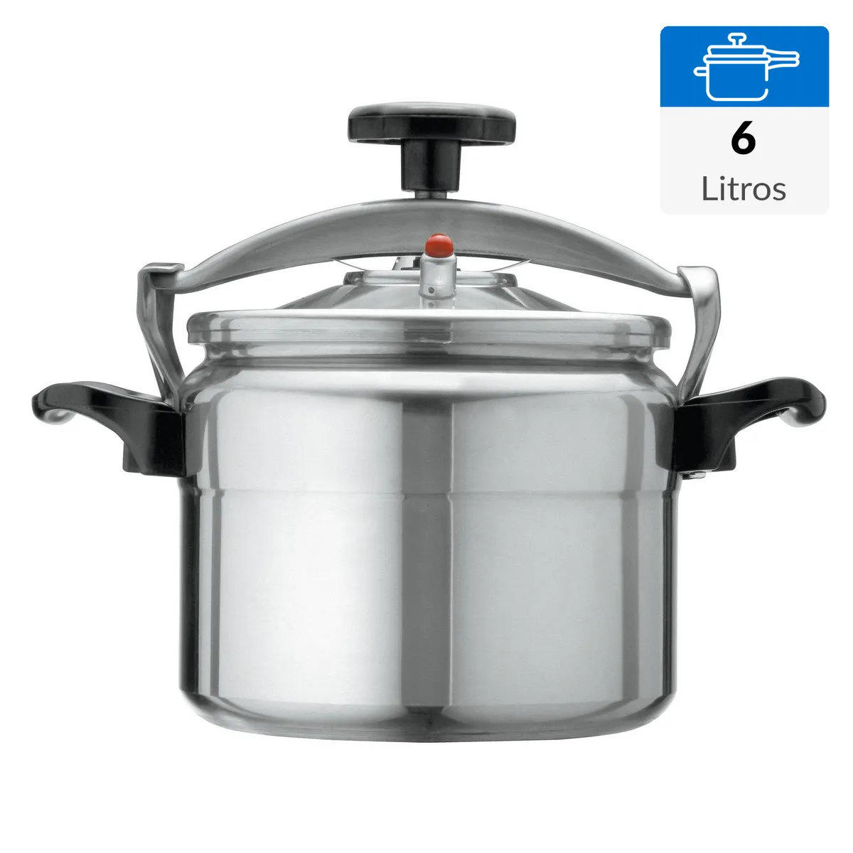 FANTUZZI - Olla a Presión 6 Litros Aluminio Comprezzo