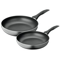 Set de 2 Sartenes Antiadherentes 24 cm Aluminio Negro