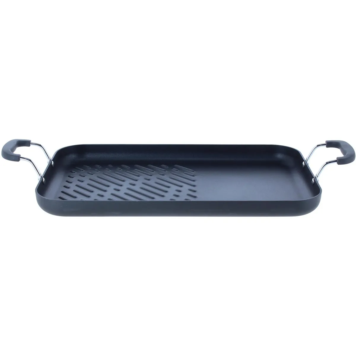 ILKO - Plancha Doble Aluminio Negro