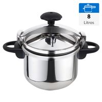 Olla a presión 8 Litros Acero inoxidable Clásico