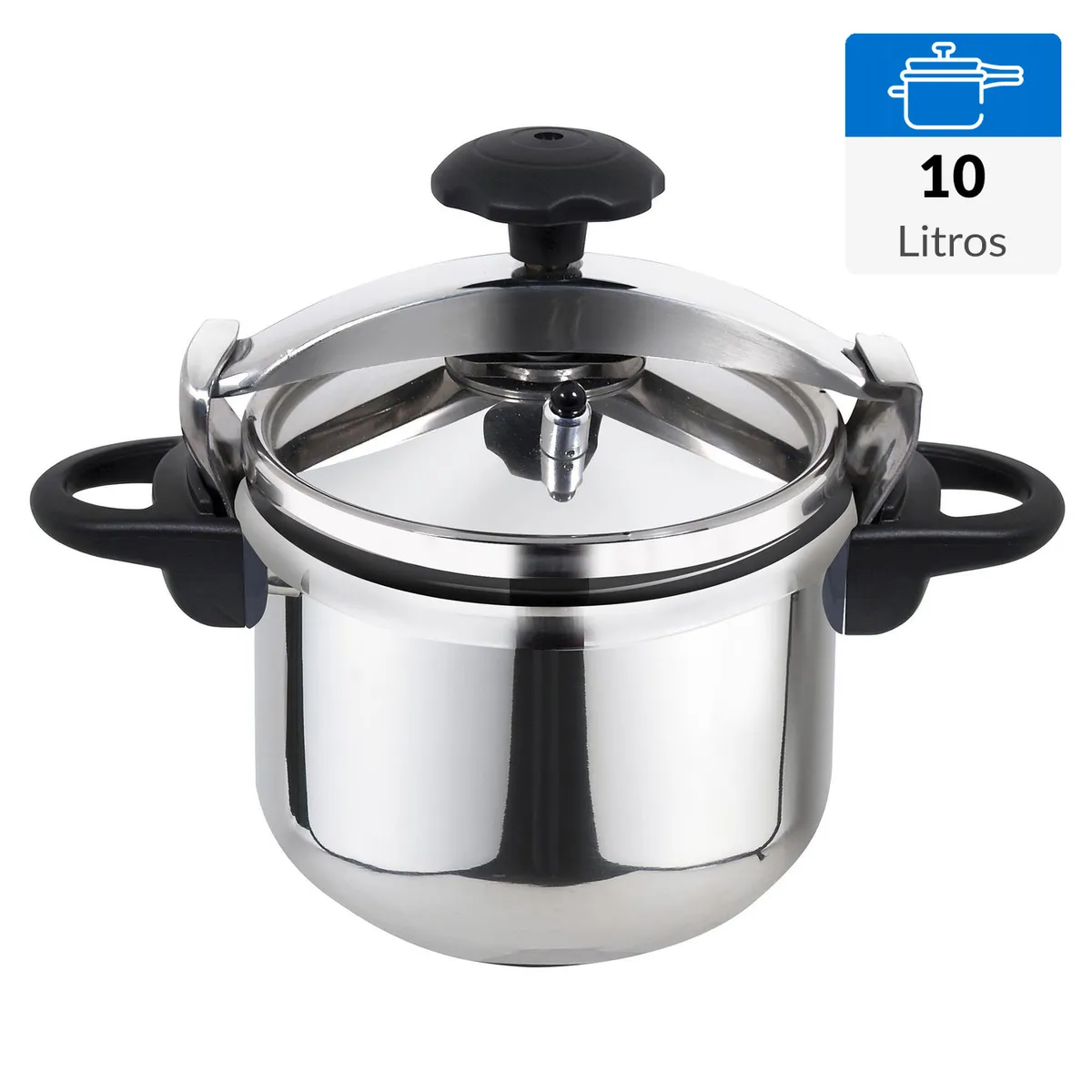 MARMICOC - Olla a presión 10 Litros Acero inoxidable Clásico