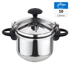 MARMICOC - Olla a presión 10 Litros Acero inoxidable Clásico