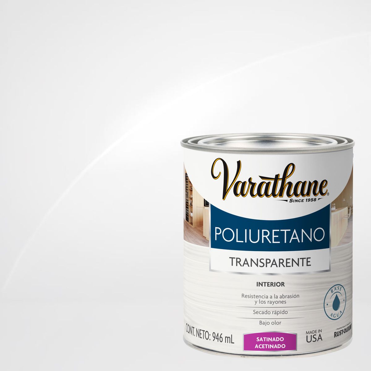 VARATHANE - Barniz Poliuretano Brillante 0.25 galón(es) Transparente