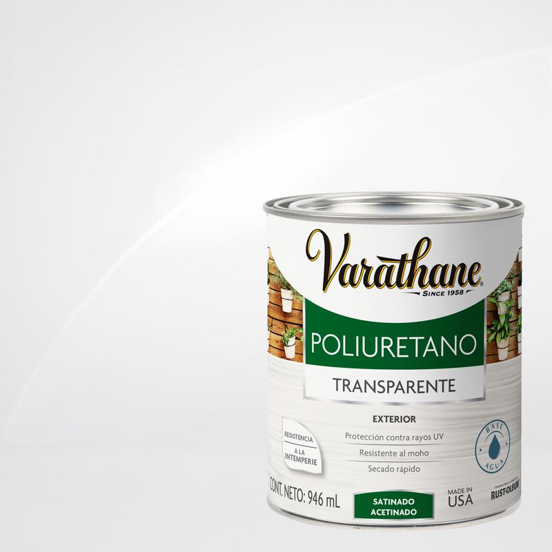 VARATHANE - Barniz Poliuretano Brillante 0.25 galón(es) Transparente
