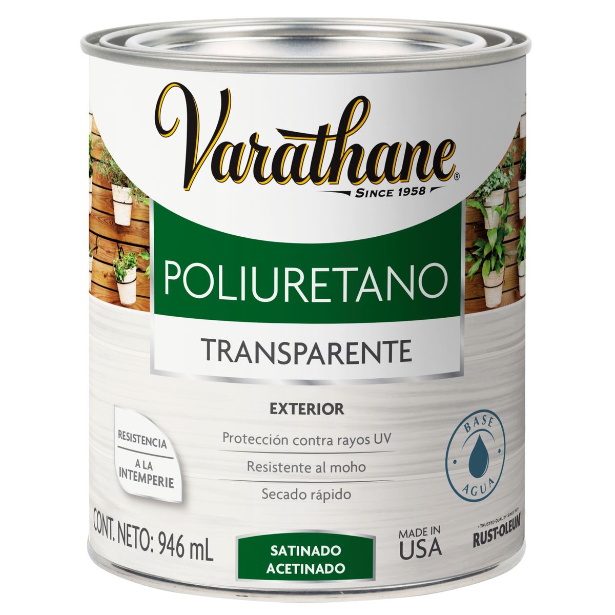 VARATHANE - Barniz Poliuretano Brillante 0.25 galón(es) Transparente