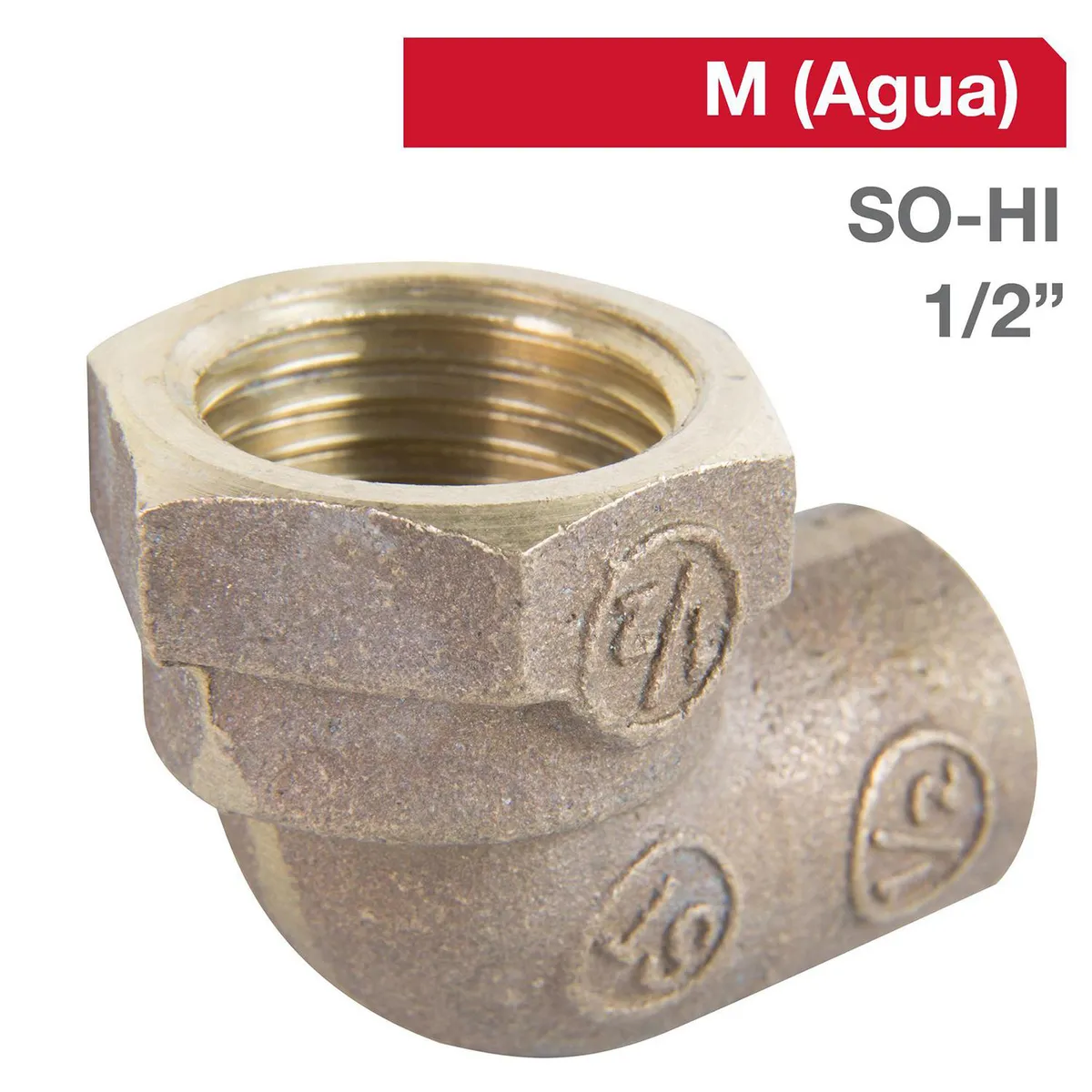 STRETTO - Codo Bronce SO-HI 1/2" 1u