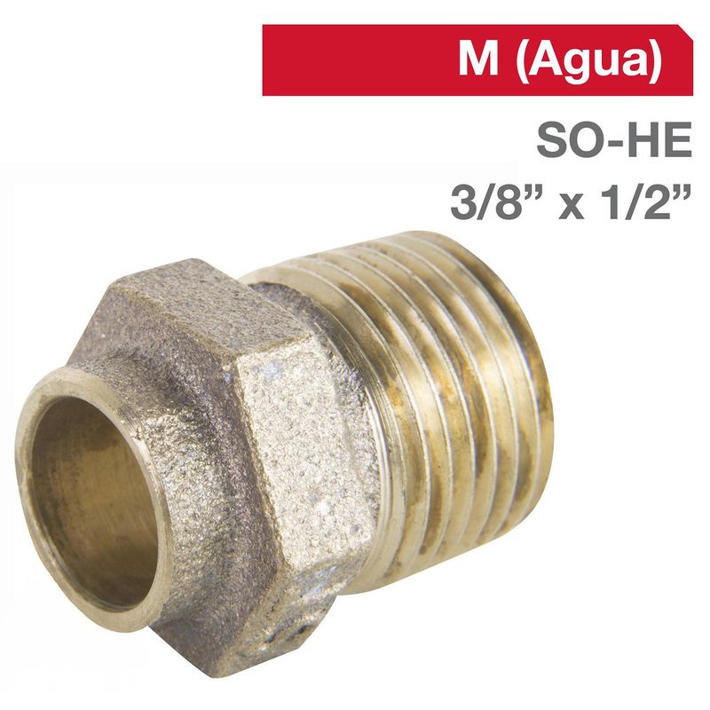 STRETTO - Terminal Bronce SO-HE 3/8" x 1/2" 1u