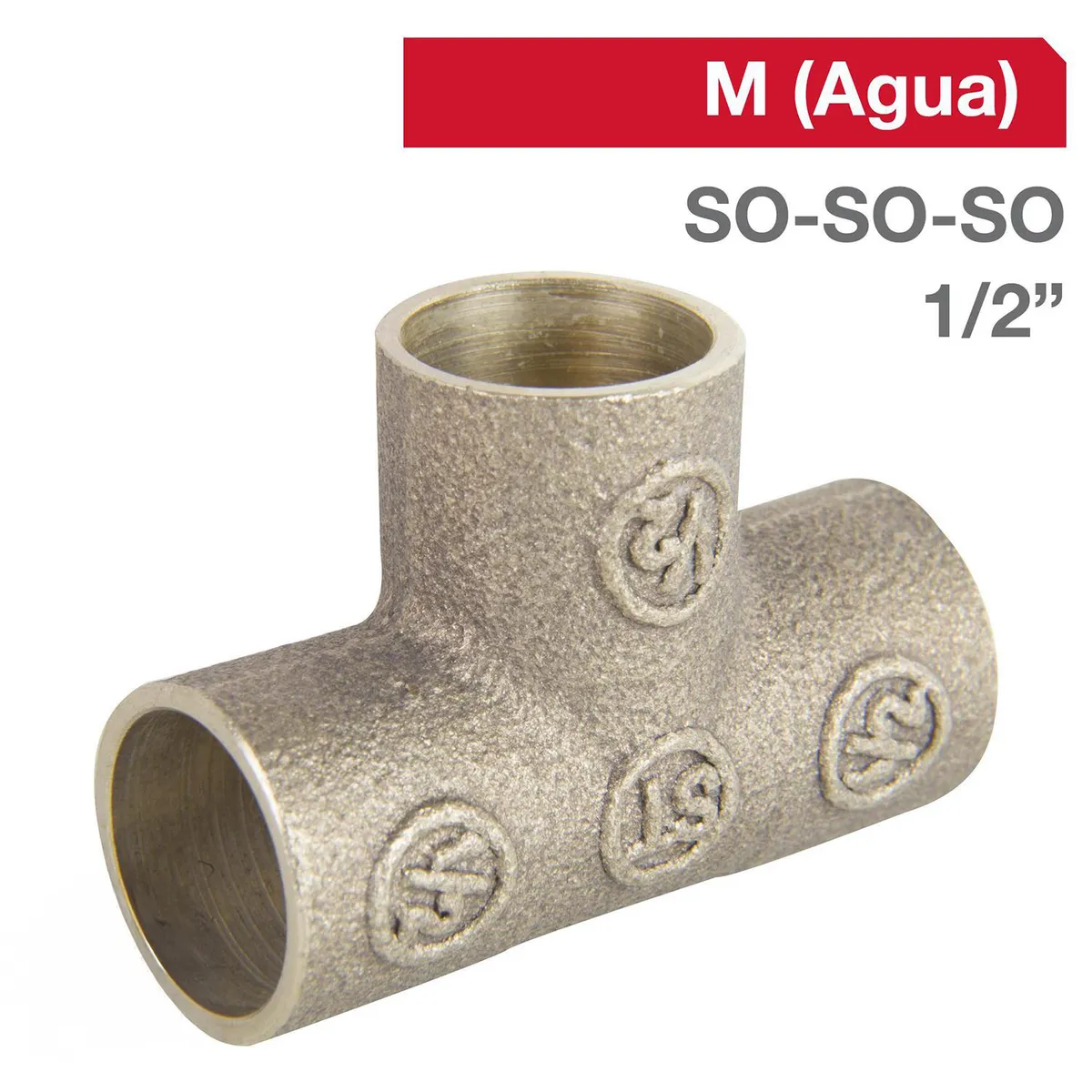 STRETTO - Tee Bronce SO-SO-SO 1/2" 1u