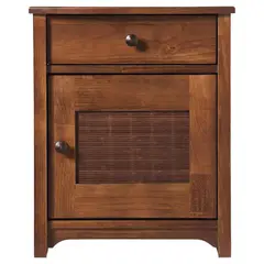 ROSEN - Velador 1 Puerta 1 Cajón Veneto 49x60x37 cm Caramelo