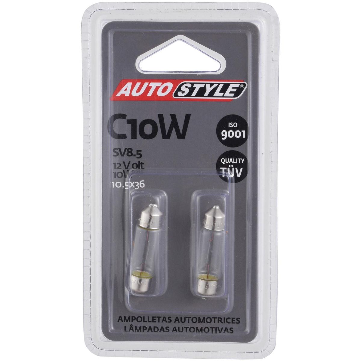 AUTOSTYLE - Ampolleta Halógena Autostyle 10w para Interior y Posición Automóvil
