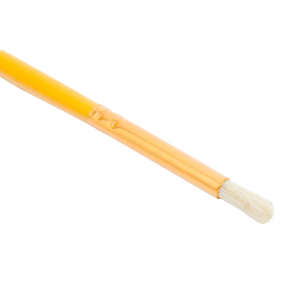 HELA - Pincel Redondo Hela N°4 Cerda Blanca Mango Amarillo