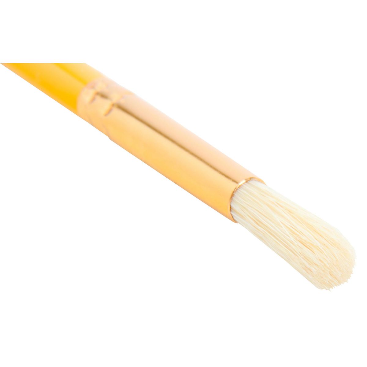 HELA - Pincel Redondo Hela Nº12 Cerda Blanca Mango Amarillo