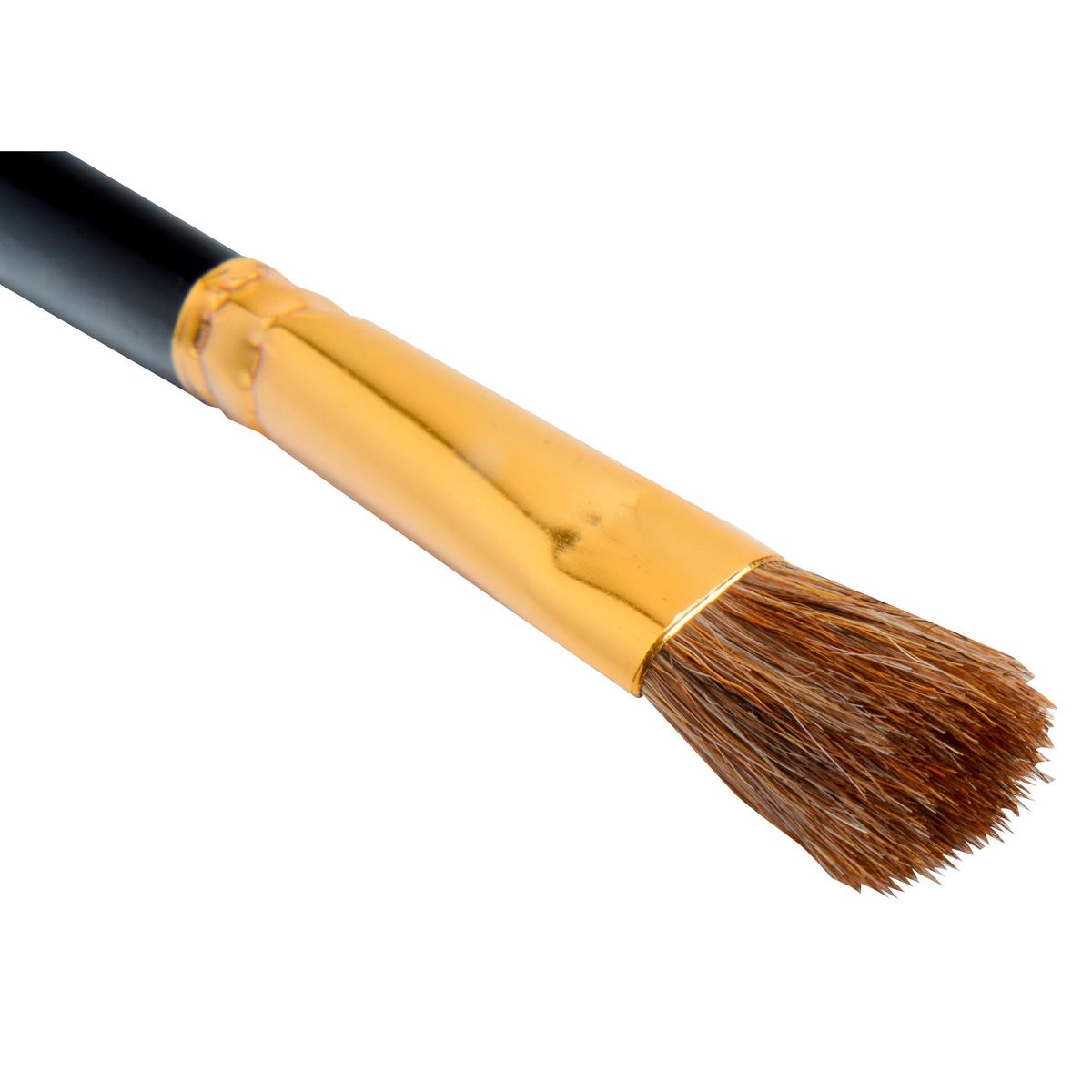 HELA - Pincel plano nº16 Cerda Gris y Mango Negro