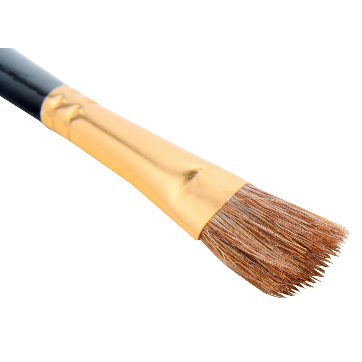 HELA - Pincel plano nº18 Cerda Gris y Mango Negro