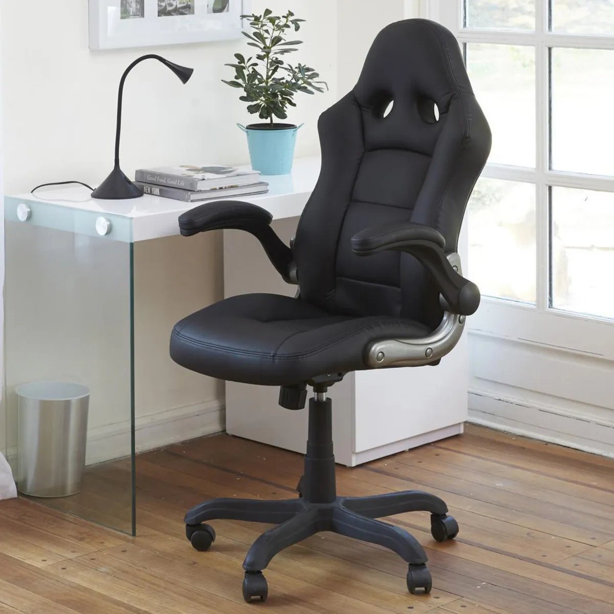 JUST HOME COLLECTION - Silla Gamer Escritorio Sienna Negro