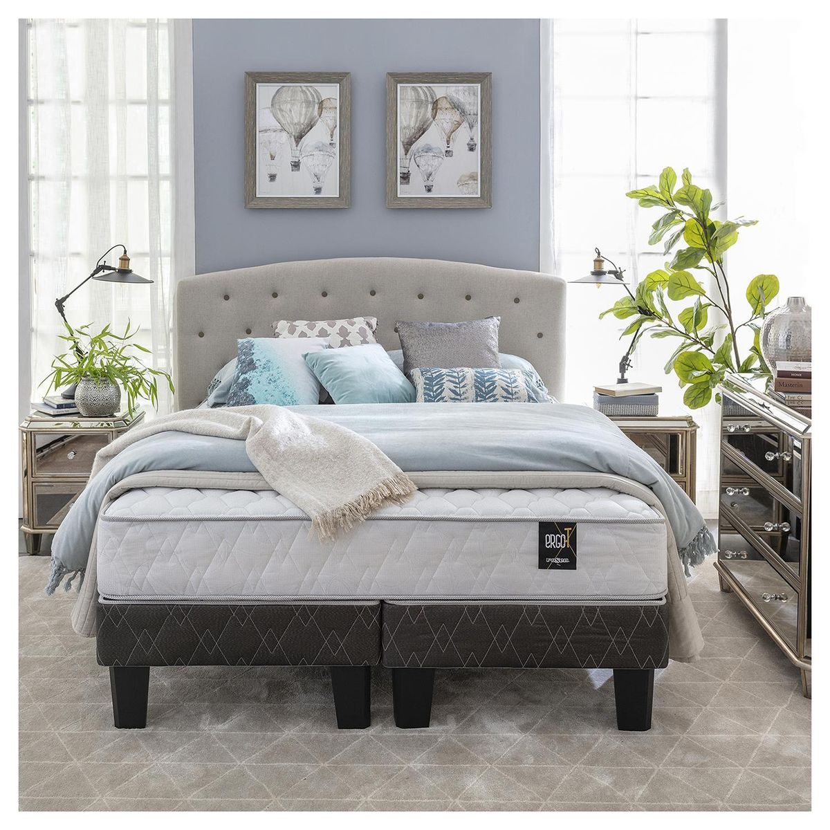 ROSEN -  2 plazas Europea Negro