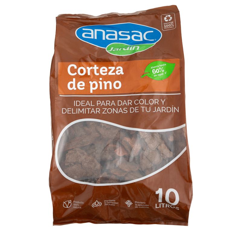 Corteza decorativa de pino saco 10 litros