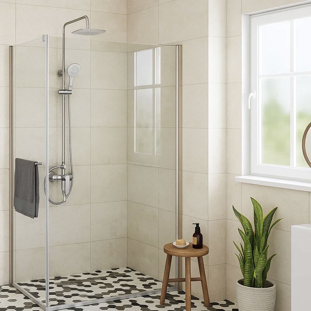 SENSI DACQUA - COLUMNA DUCHA 3 FUNCIONES CROMADO