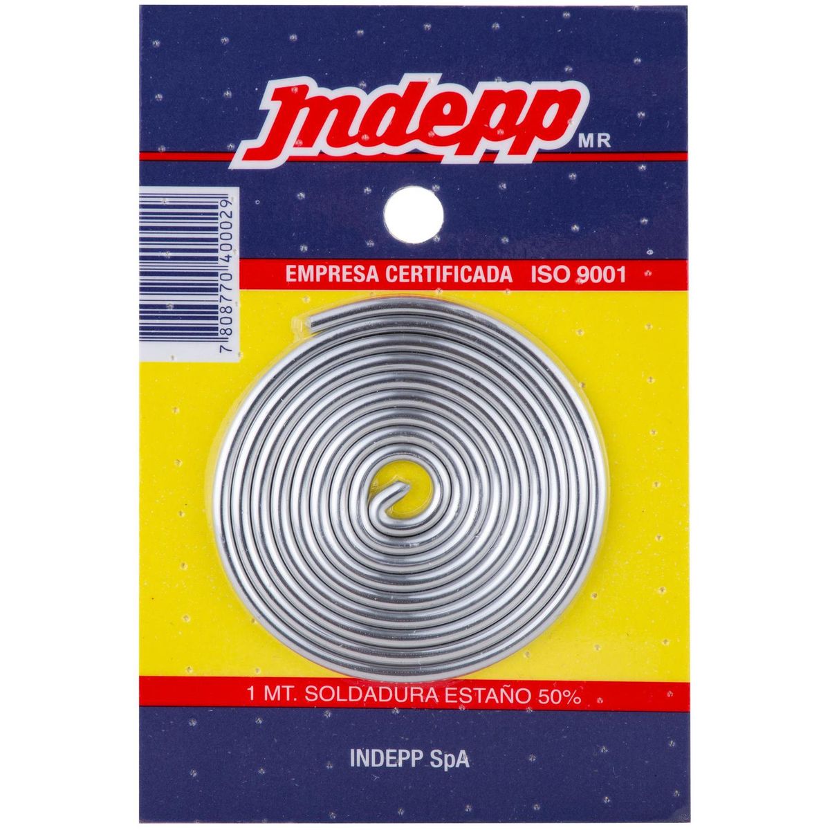 INDEPP - Soldadura 50% estaños carrete 1 m
