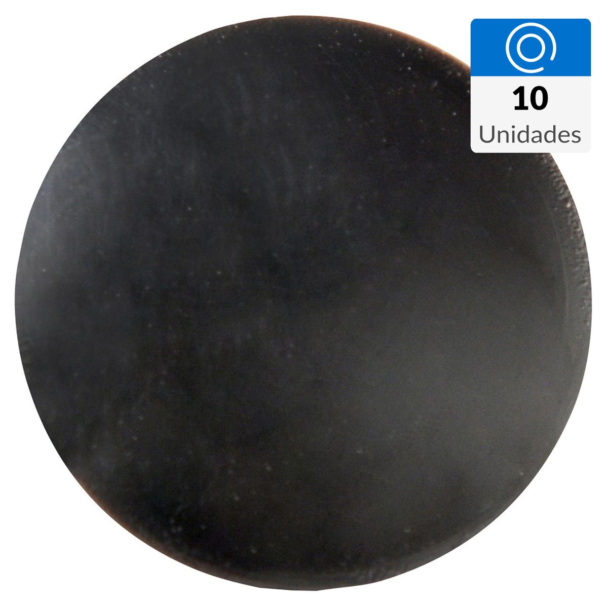 RH - Tapa soberbio grande para tornillo 10 unidades negro