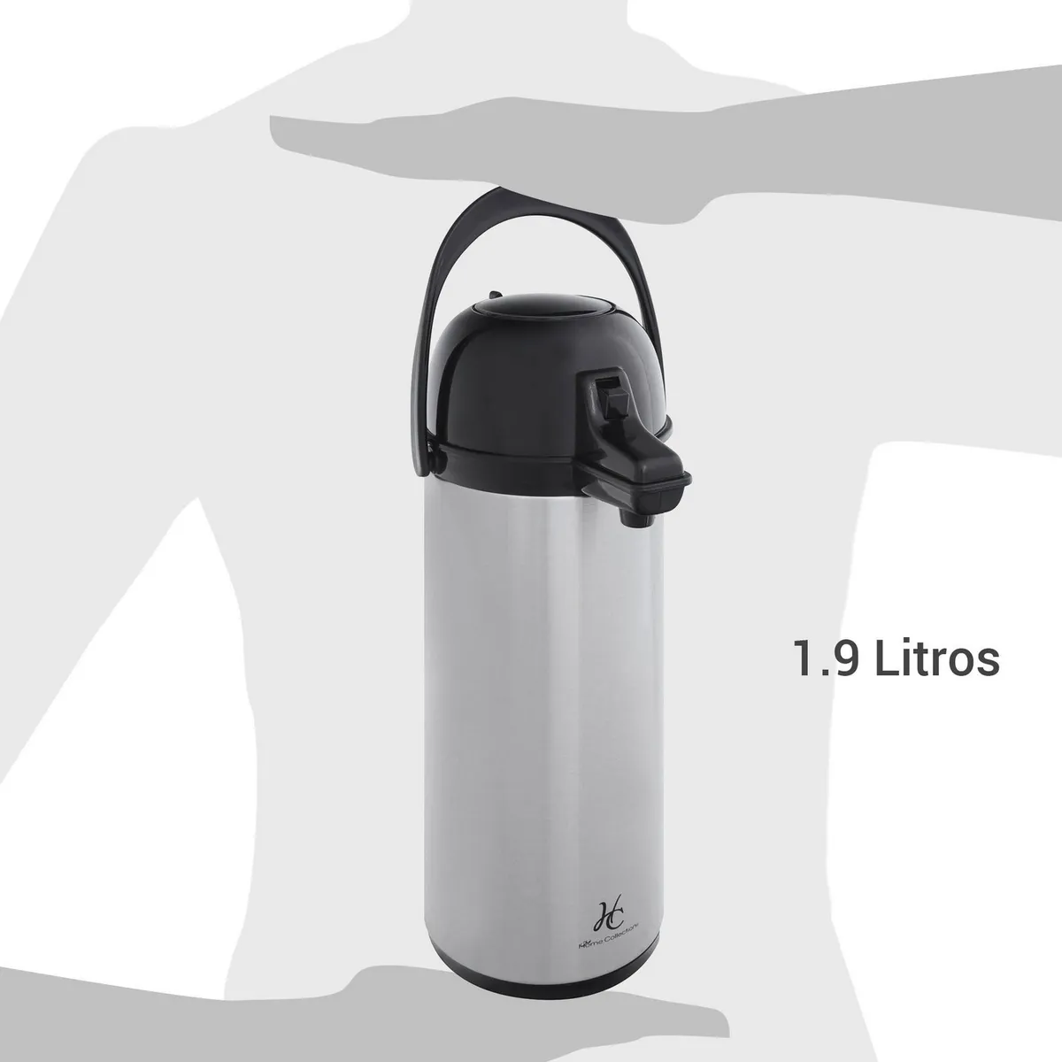 JUST HOME COLLECTION - Termo Sifón Agua Caliente 1.9 l Gris