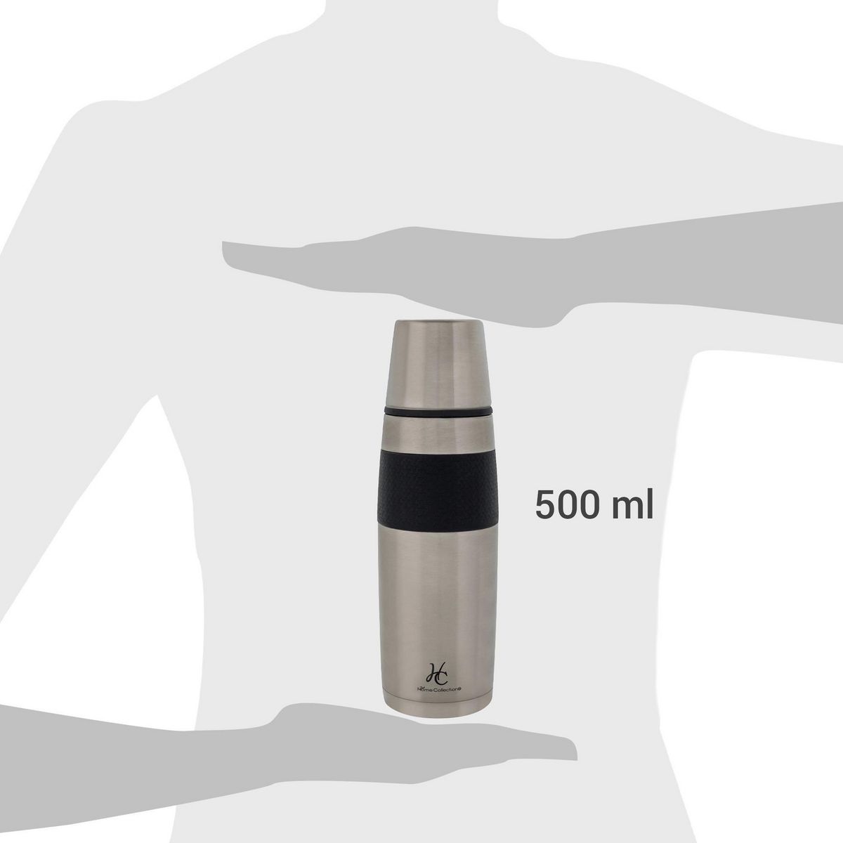 JUST HOME COLLECTION - Termo para Agua 500 ml Plateado