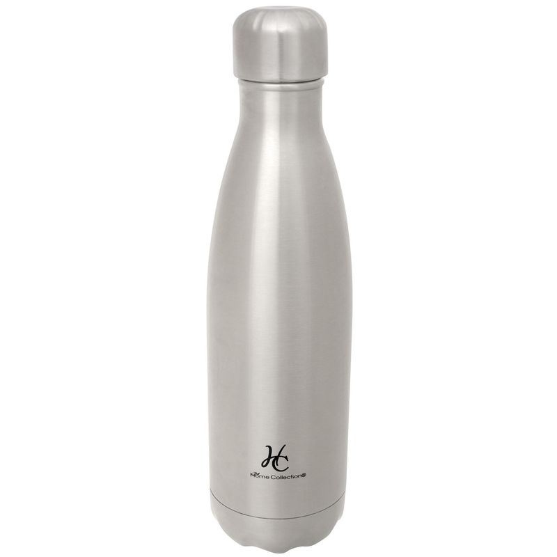 JUST HOME COLLECTION - Termo para Agua 500 ml Acero Inoxidable Plateado