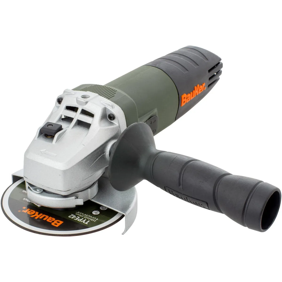 BAUKER - Esmeril angular eléctrico 4,5" 820W + 20 discos