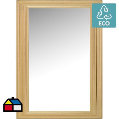 Espejo 78x108 cm dorado clsico